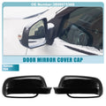 Pair Rearview Mirror Cover Replacement Glossy Black for Volkswagen Jetta (2011–2018)