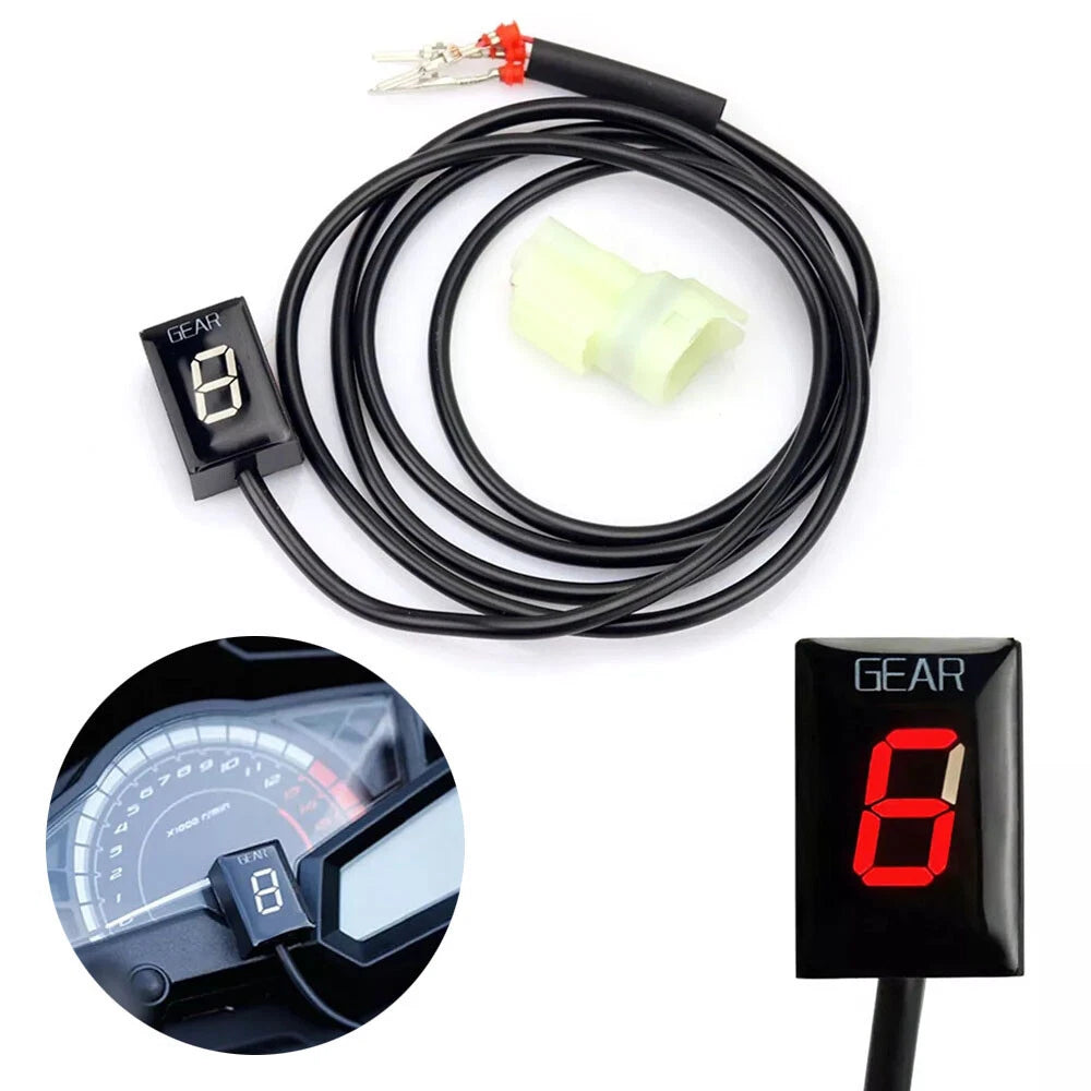 Red LED Speed Gear Display for Kawasaki ZX-6R Z1000 Ninja 300 400 650 (2013–2023)
