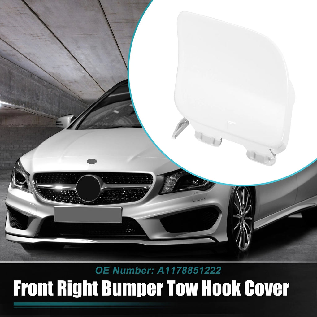 Front Bumper Tow Hook Cover Replacement for Mercedes-Benz CLA-Class (2014–2019)