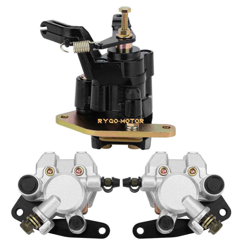 Front & Rear Brake Caliper w/Pads for Yamaha Warrior 350 YFM350X (1989–2001)
