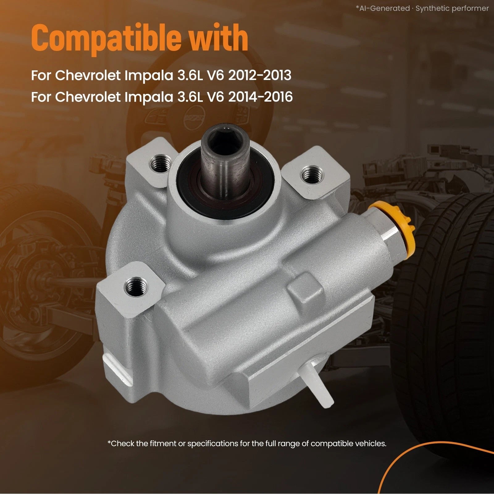 Power Steering Pump for Chevrolet Impala 3.6L (2012–2016) 201038