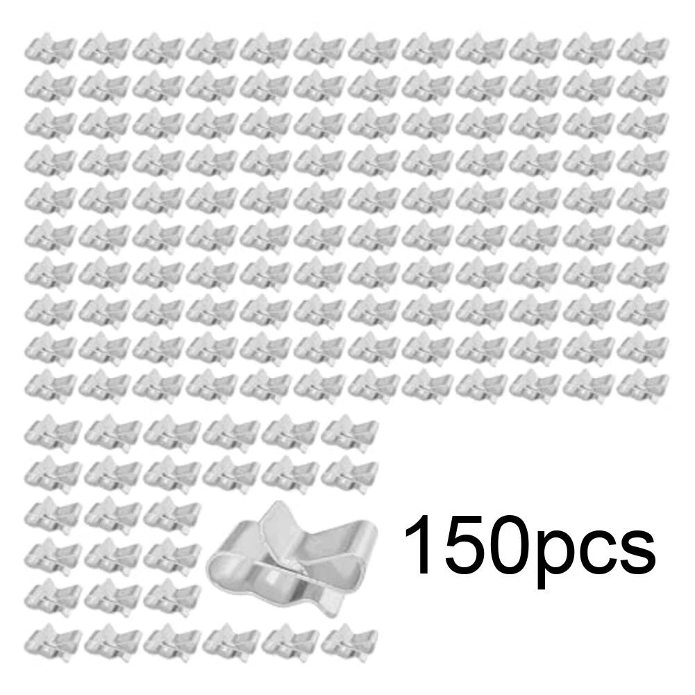150PCS Stainless Steel Wiring Clamps for Trailer and Solar Panel Cables
