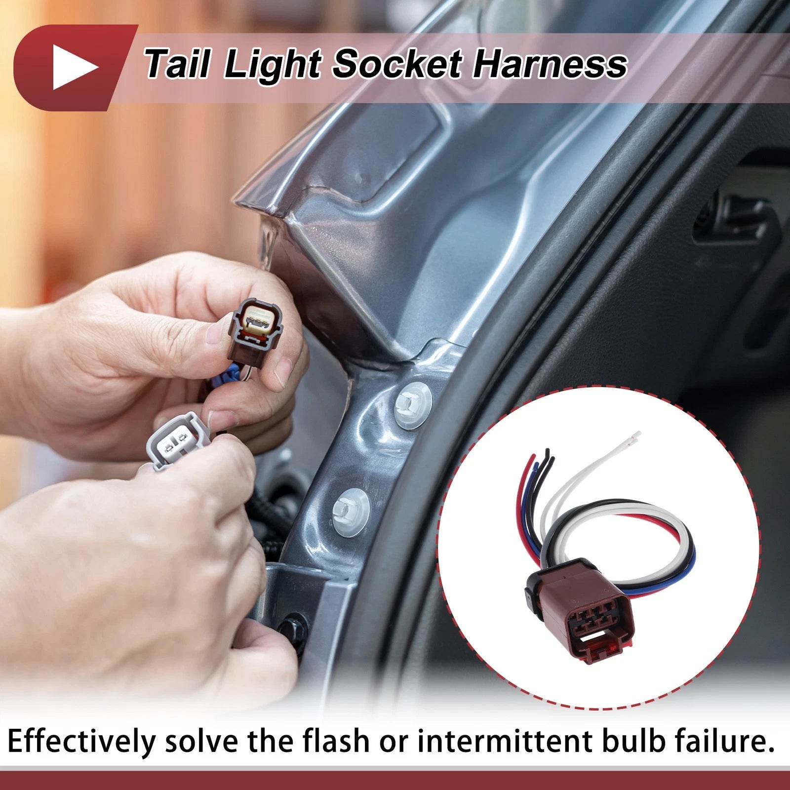 Tail Light Socket Wiring for Dodge Ram 2500 (2003–2006) Replacement