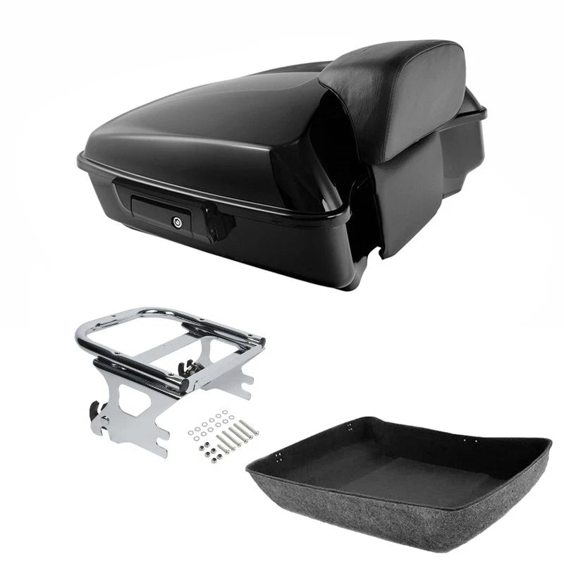 Chopped Trunk Luggage Backrest Mount Rack for Harley Electra Glide (1997–2008)