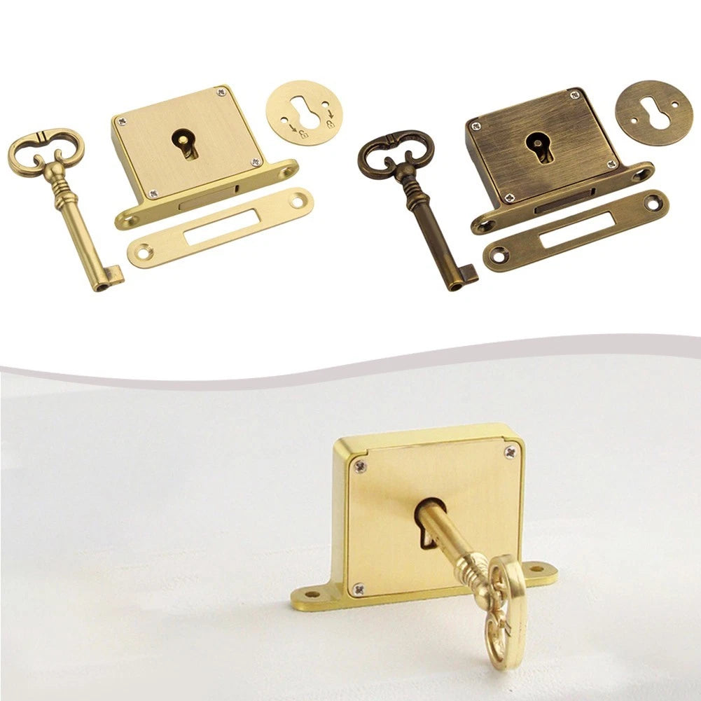 Brass Drawer Lock for Cabinets (Smooth Operation)
