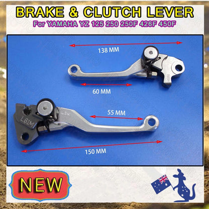 Brake & Clutch Levers for Yamaha YZ125/250 (2008–2014)