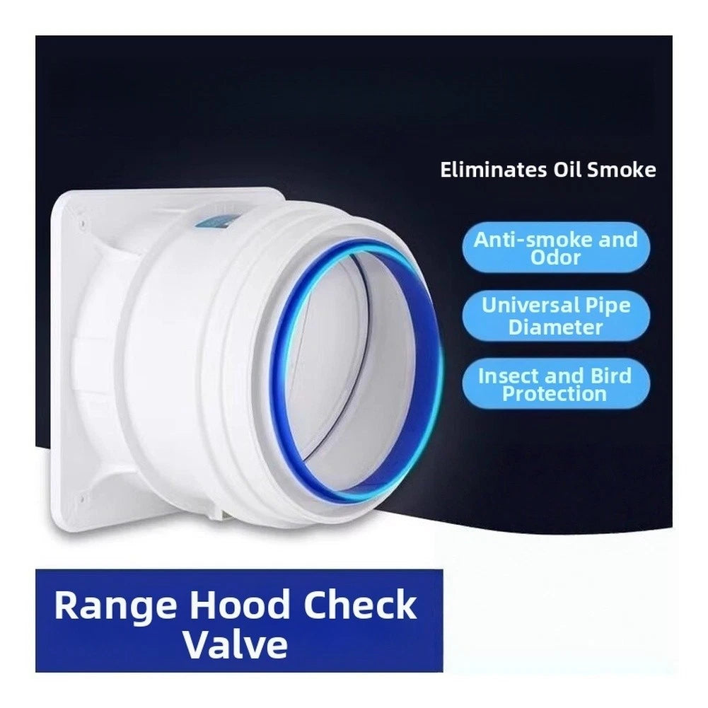 Check Valve for Kitchen Smoke Pipe Damper (Reverse Airflow)