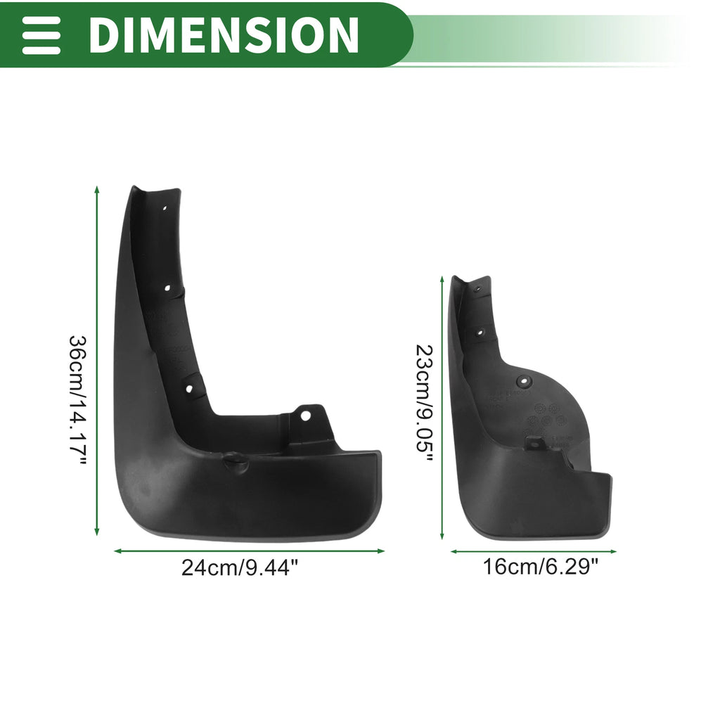 Mud Flaps Splash Guards for Infiniti FX35 (2004–2008)