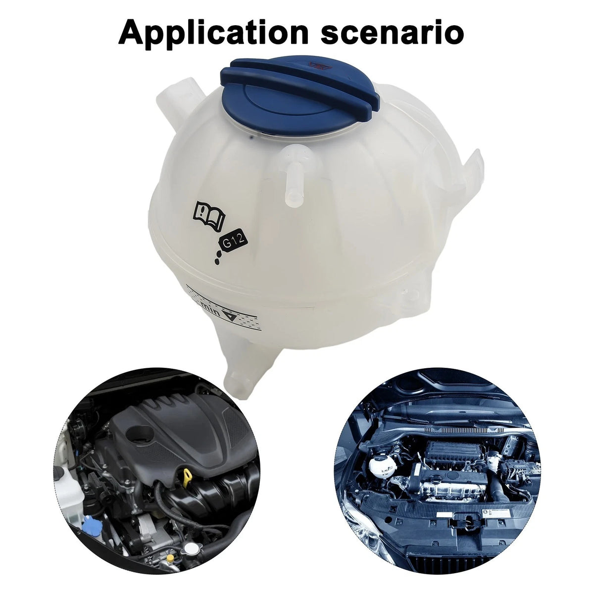 New Coolant Tank Reservoir Practical 603-253 Blue&White Car Accessories