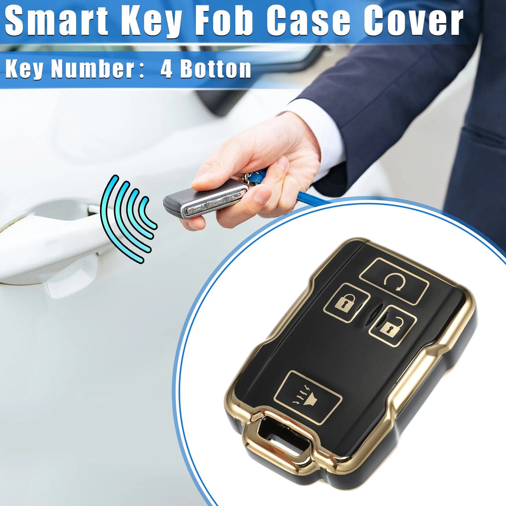 Remote Key Fob Cover 4 Button Replacement for Chevy Suburban GMC (2007–2020)