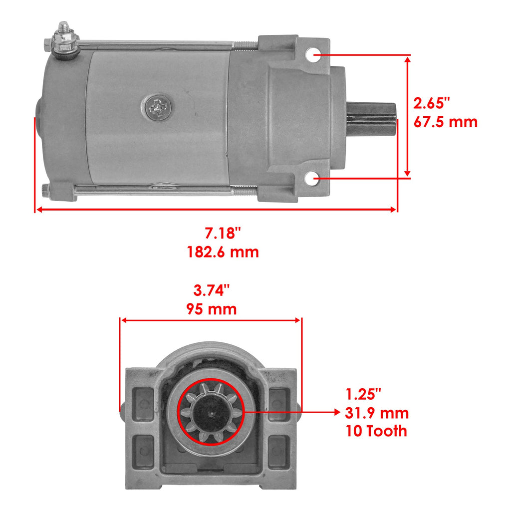 Starter Motor Replacement for Exmark QTE708GEM50200 (2000–2018)