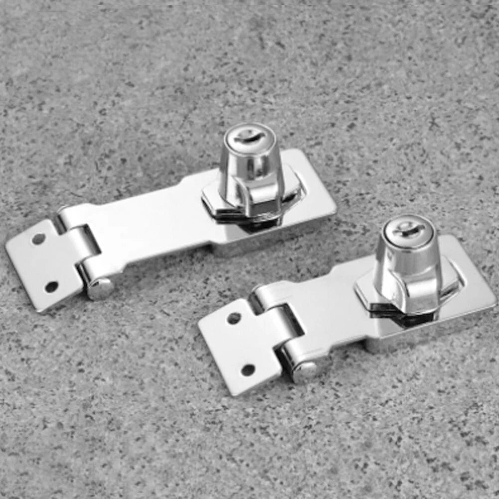 Locking Hasp and Staple for Customizable Size Install