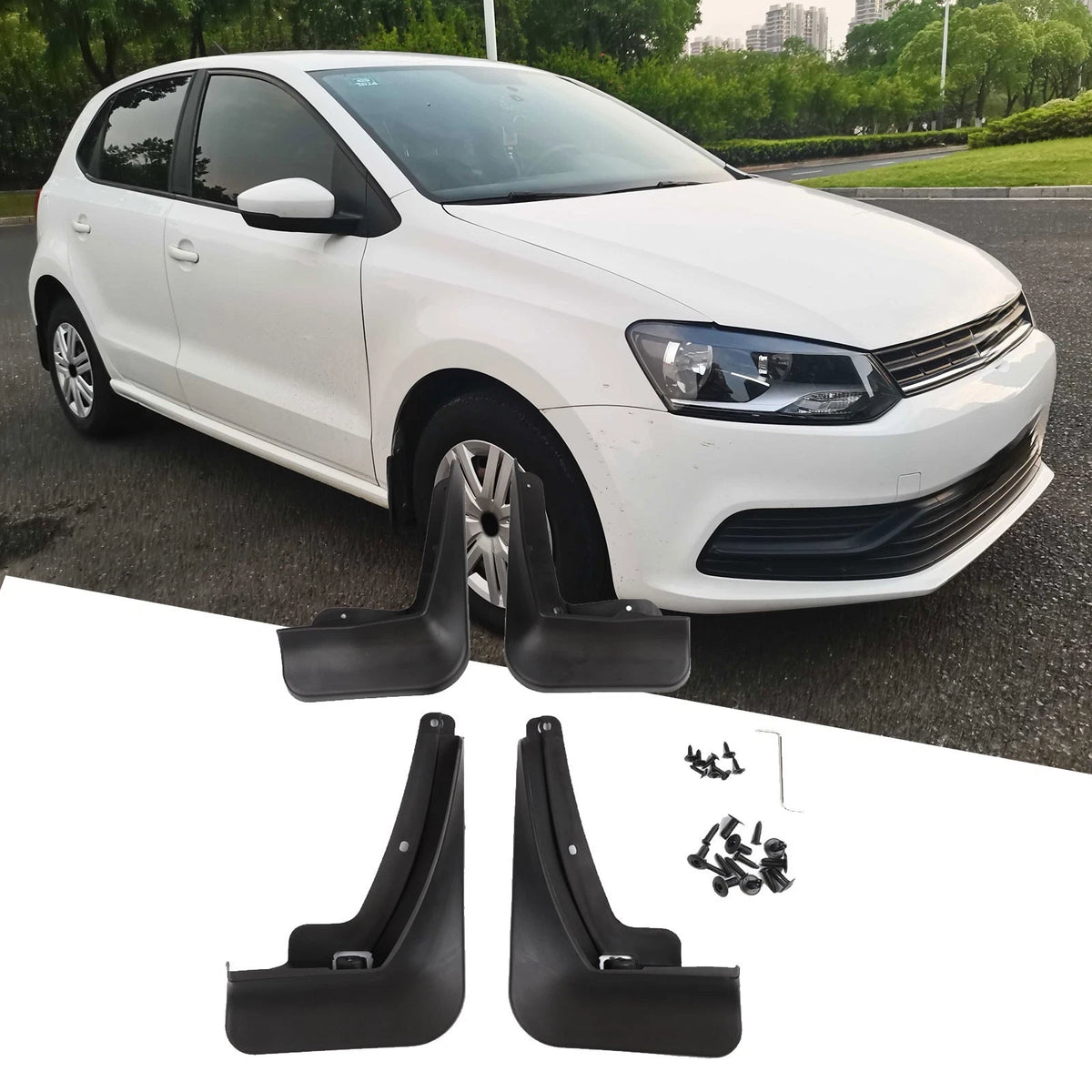 Mud Guards Front and Rear for T Roc 2016 2025 4 Pack with OE 2GA075116