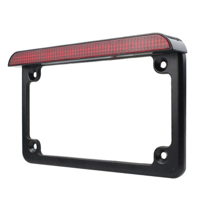 Motorcycle License Plate Frame with LED Light for Motorcycle