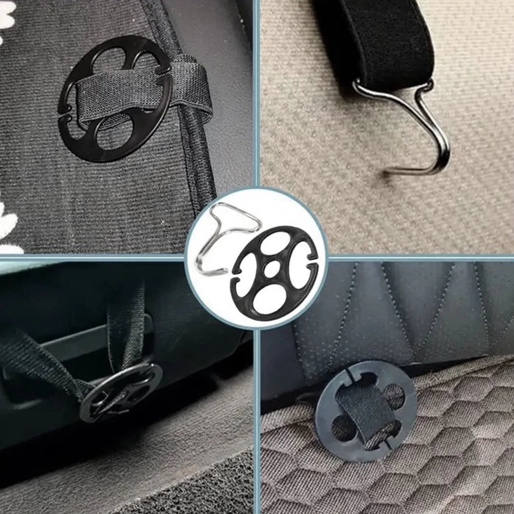 48Pcs Car Seat Cover Installation Kit - Plastic Metal Fasteners & Hooks