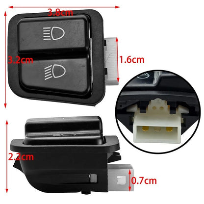 ABS Motorcycle Switch Button Kit for Turn Signal Hazard Light Horn Use
