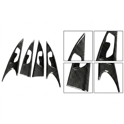 Carbon Fiber Door Decals for