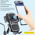 Adjustable Phone Mount for Motorcycles with 360 Degree Rotation and Stability