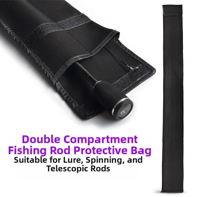 Fishing Rod Organizer Bag for Telescopic Rods - Dual Compartment