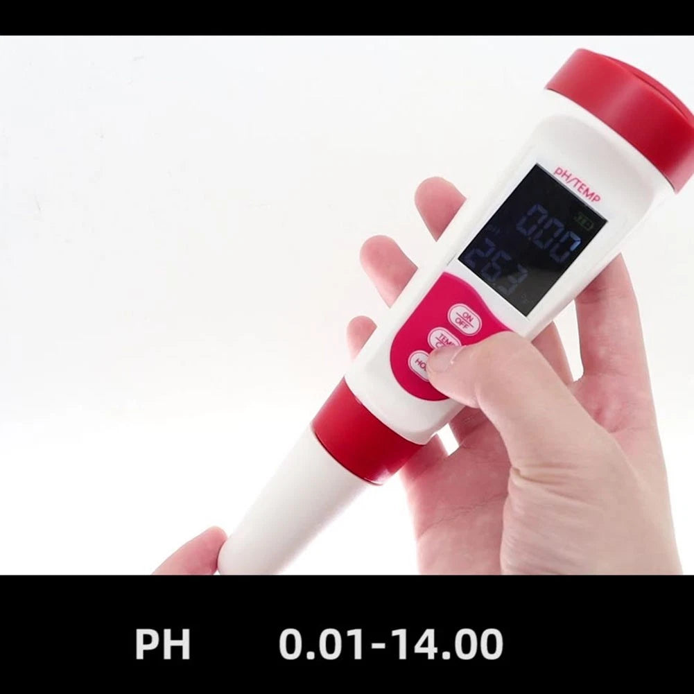 Home Water Testing pH Temperature Pen with High-Sensitivity Electrode