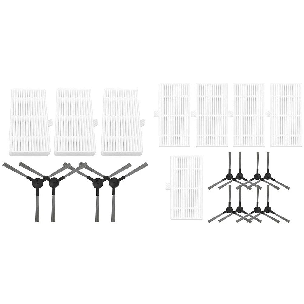 Set of 3 Side Brushes & 5 Filters for