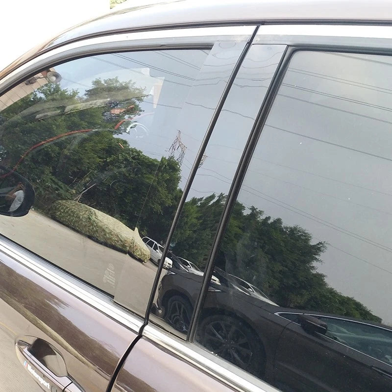 8pc Set Black Pillar Posts for HR-V 2016–2020 4-Door Door Trim Cover Kit