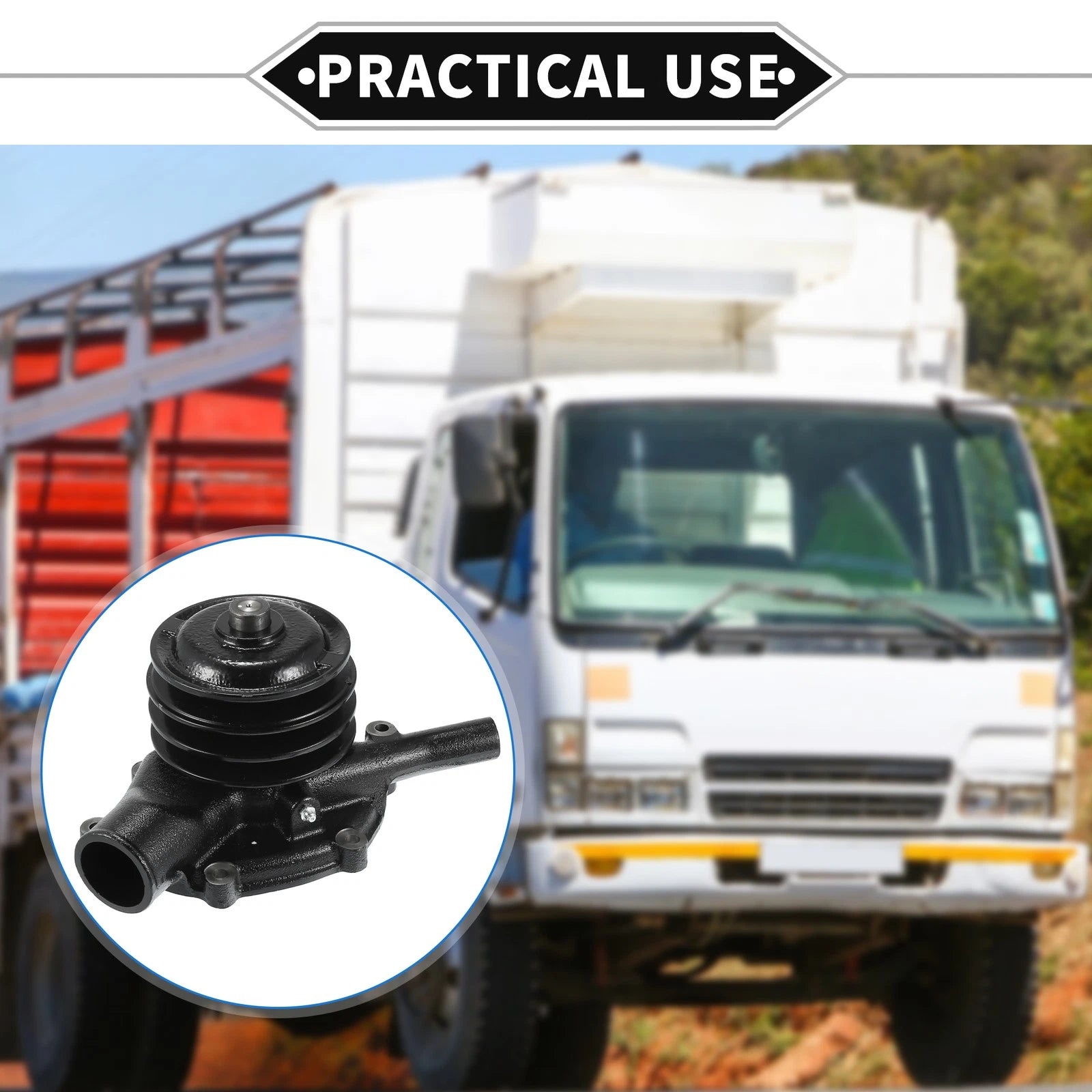 Water Pump Replacement for Mitsubishi Forklift FD100 6D16 Engine (with Kit)
