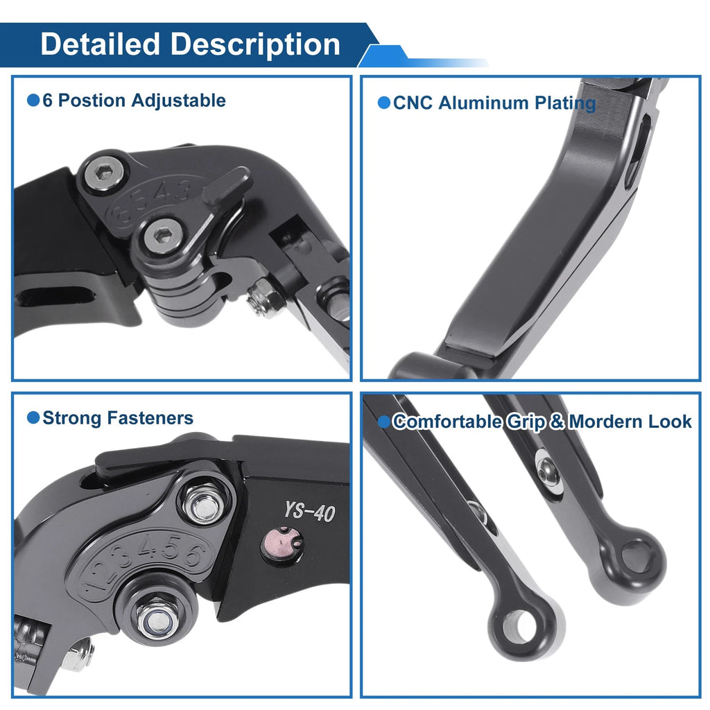 Adjustable Brake Clutch Levers for Honda CBR600RR (2003–2016)