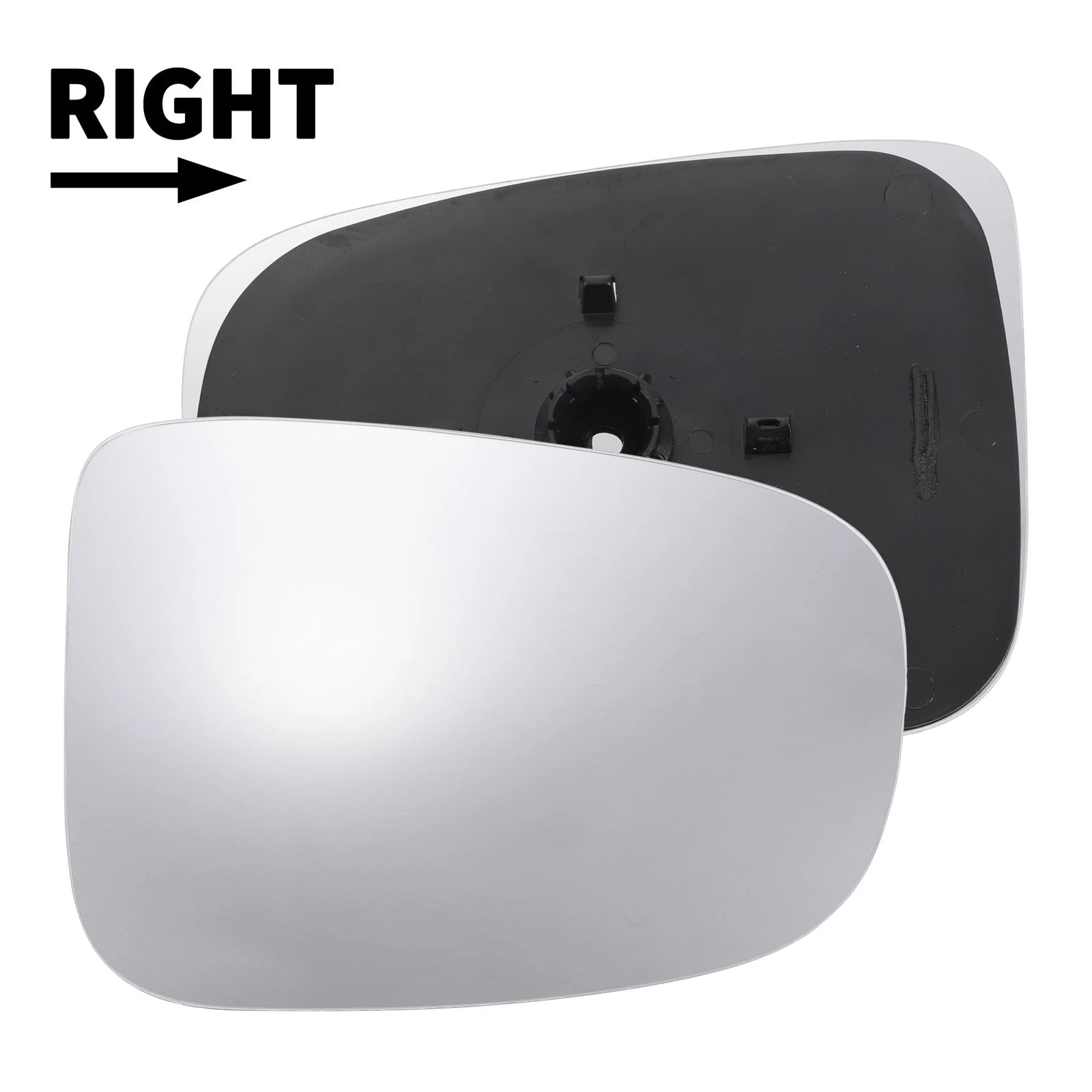 Right Side Mirror Glass Non Heated With Back Convex for Ford Transit (2014–2023)