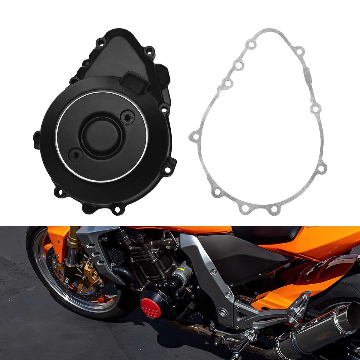 Left Stator Engine Crankcase Cover for Kawasaki Z1000 Z750 (2003–2006)