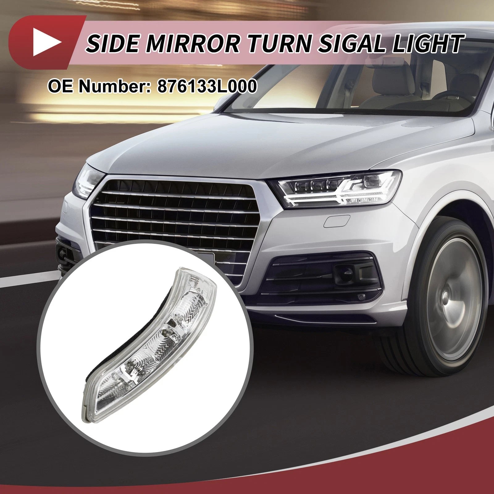 Mirror Turn Signal Light LED Left for Hyundai Azera (2006–2010)