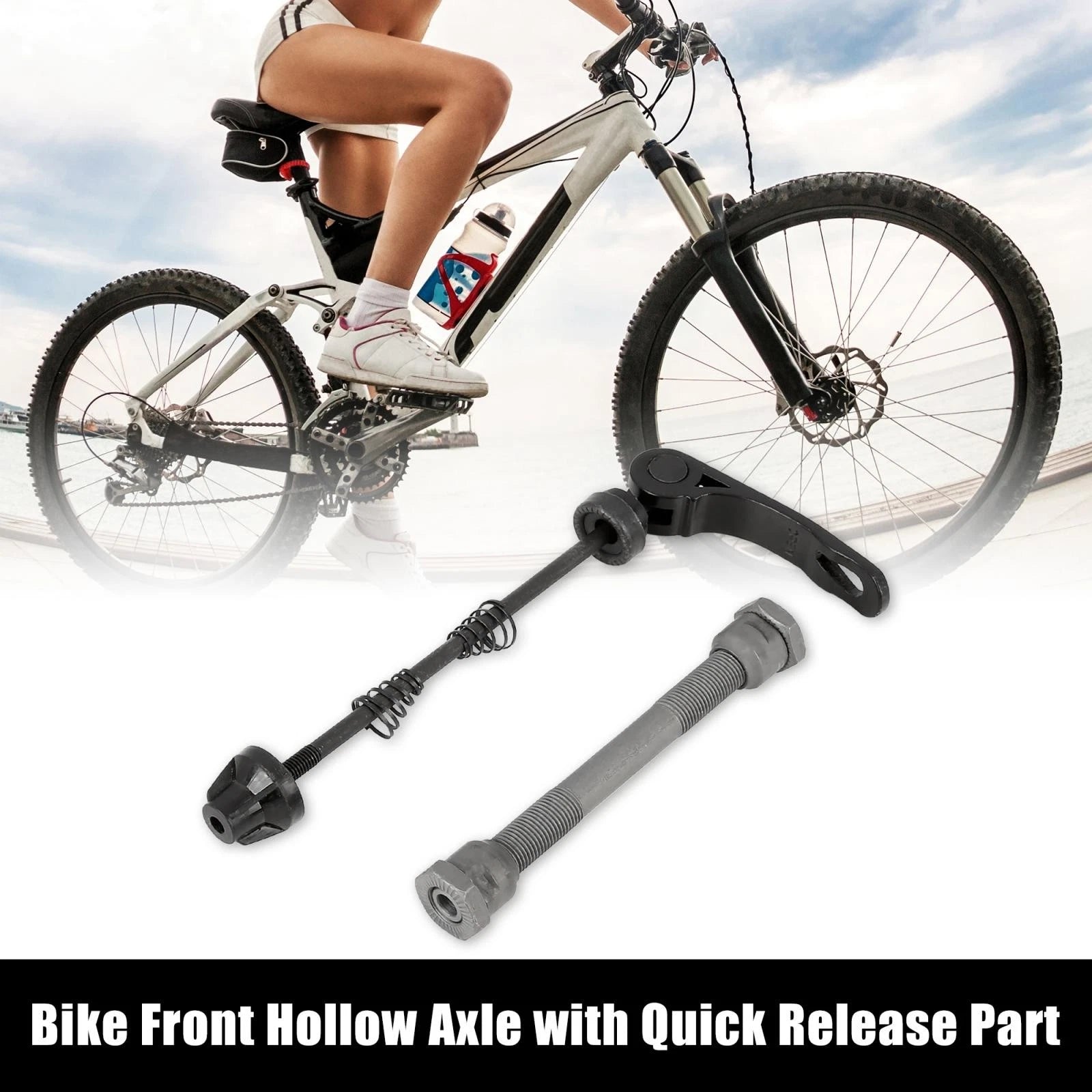 Front Wheel Quick Release Skewer 9.5mm for MTB BMX Bicycle Bike (—)