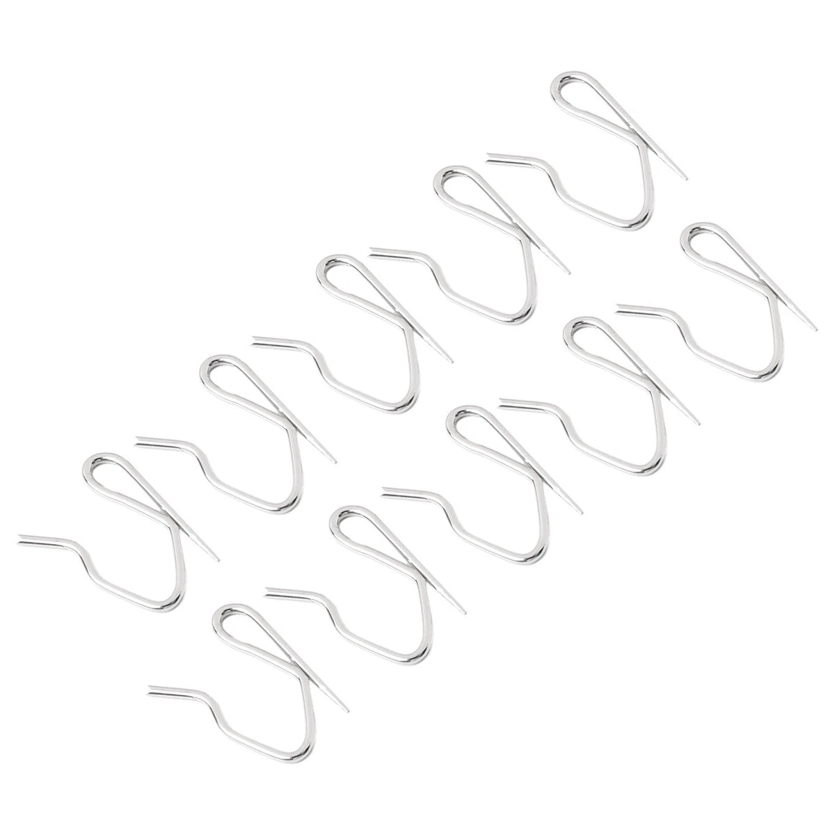 Stylish Silver Pin Hooks for French Pleat Curtains (Fits Various Designs)