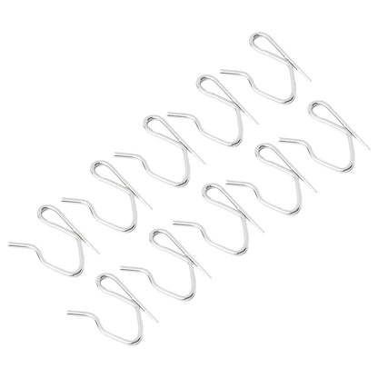Stylish Silver Pin Hooks for French Pleat Curtains (Fits Various Designs)