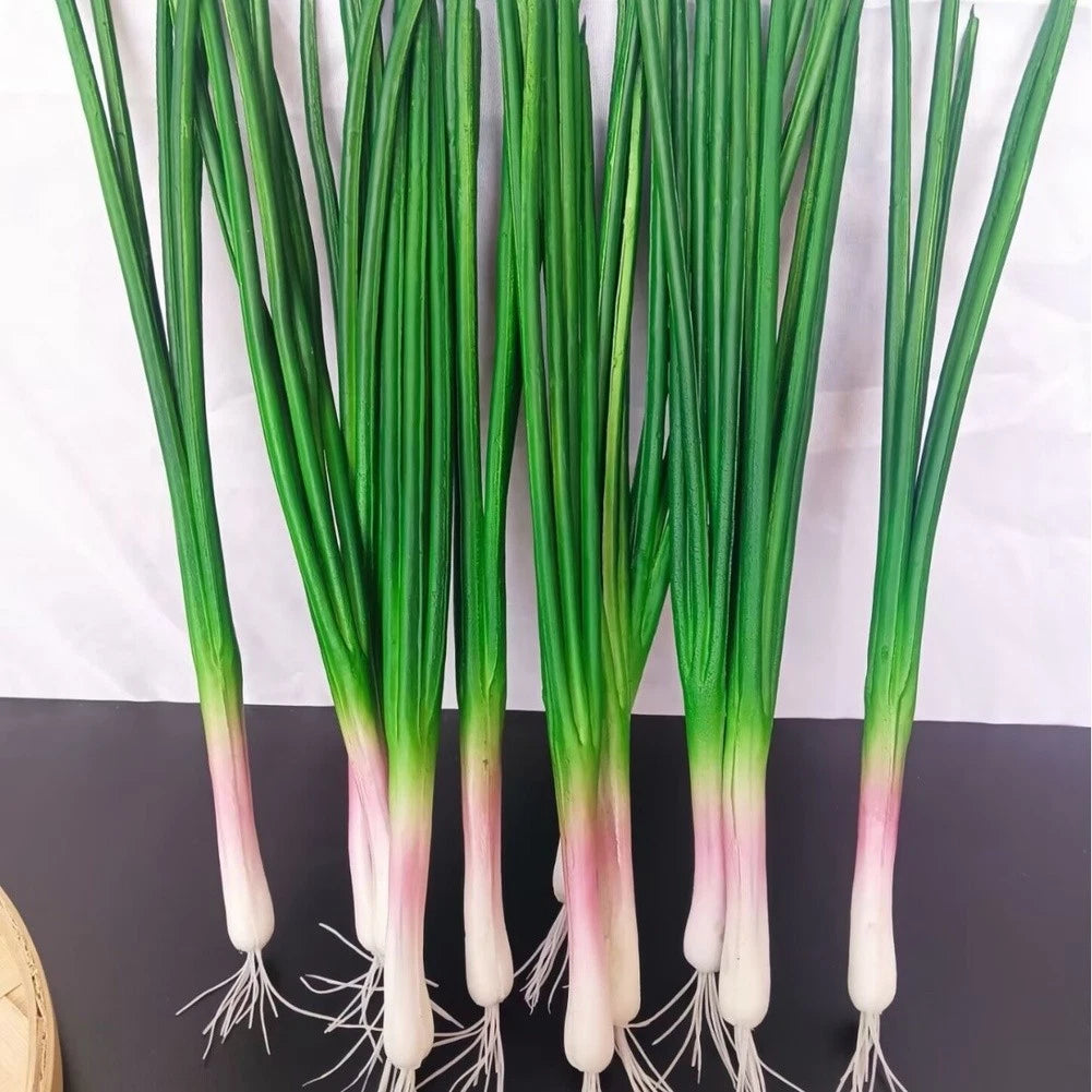 Set of 3 PU Green Onion Models for Teaching and Display