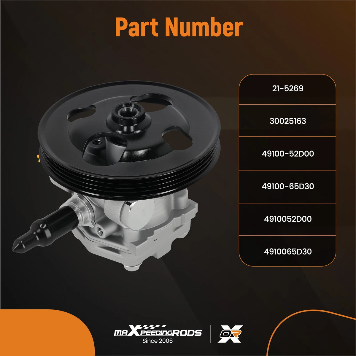 Power Steering Pump for Chevrolet Tracker, Suzuki Grand Vitara XL-7 (1999–2008)