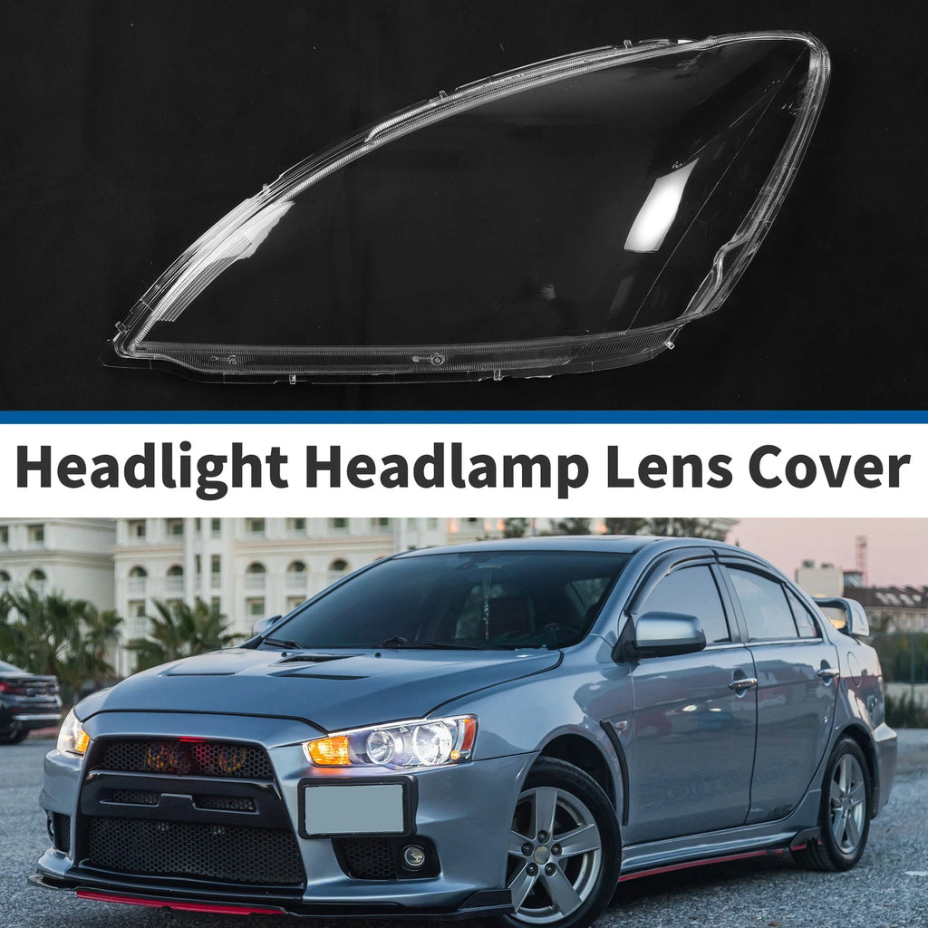 Headlight Lens Cover Front Left for Mitsubishi Lancer (2004–2007) Clear