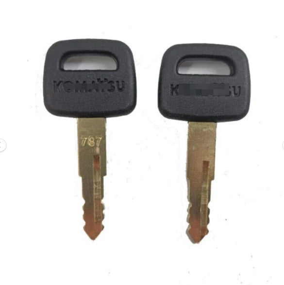 2PC Ignition Key for Komatsu 787 Excavator Dozer Loader