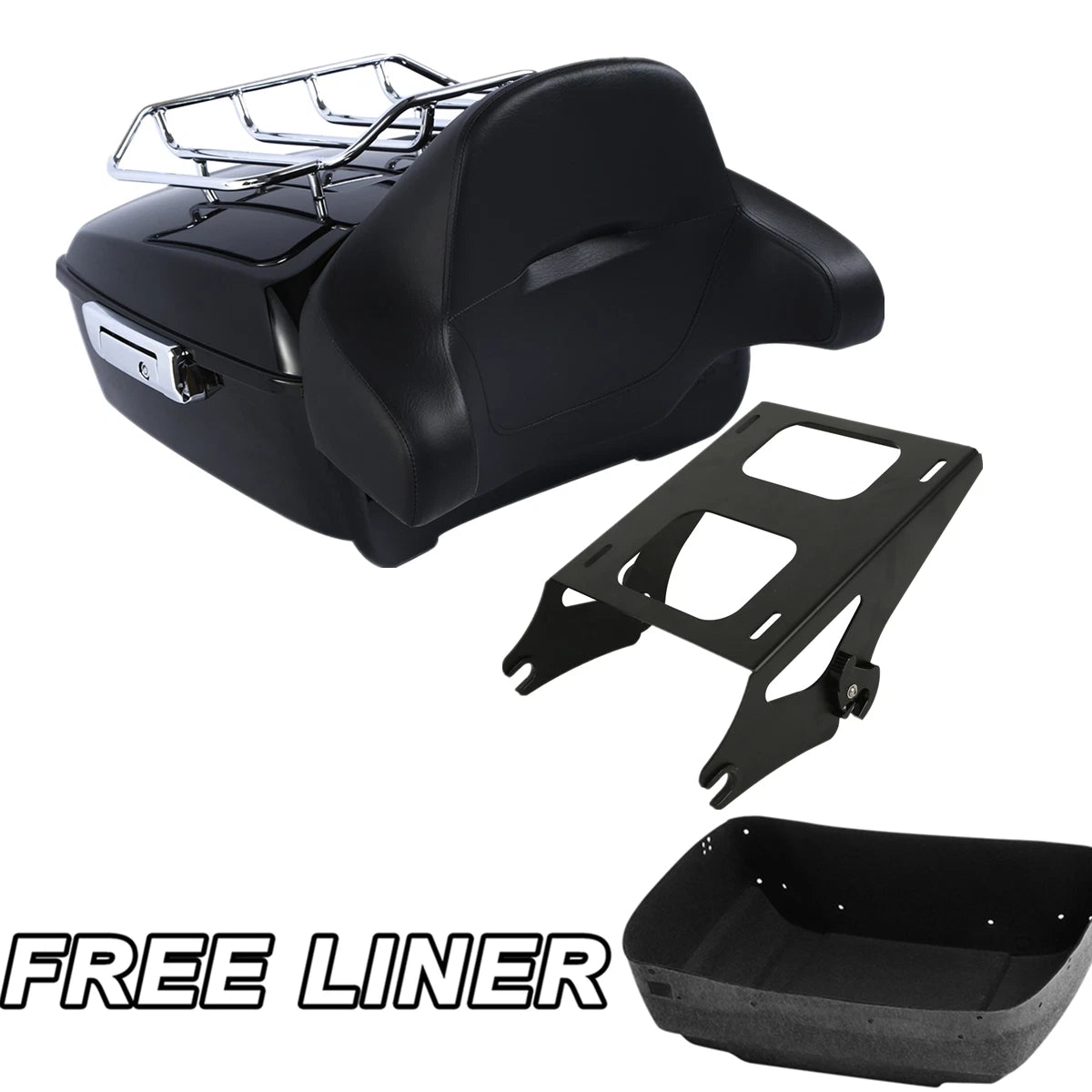Trunk Backrest & Mount Rack for Harley Touring Electra Glide (2014–2026)