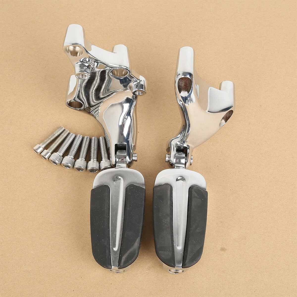 Passenger Foot Pegs with Mount Bracket for Harley Sportster 883 1200 (2014–2022)