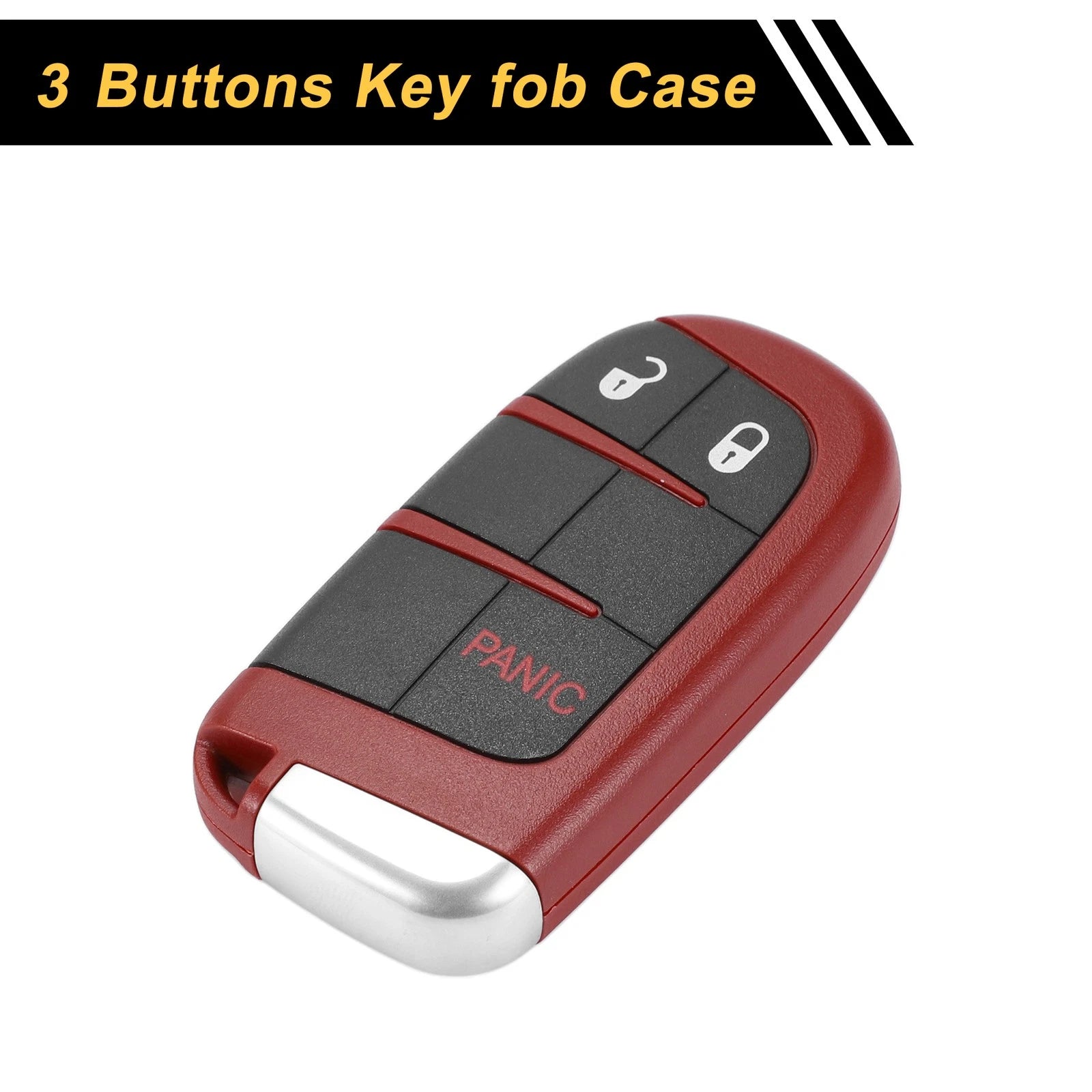 3 Button Key Fob Shell Replacement Case for Dodge Charger (2018–2020)