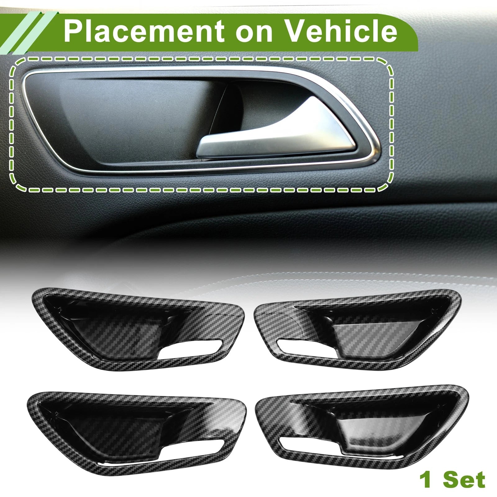 Interior Door Handle Bowl Cover Trim Replacement for Hyundai Tucson (2016–2024)