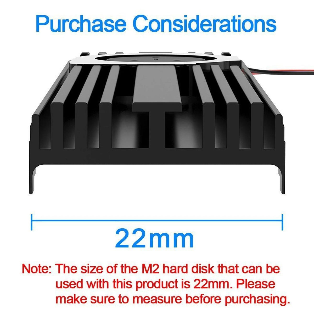 M.2 SSD Heatsink for NVME 2280 (Cooling Silicon Thermal Pad)