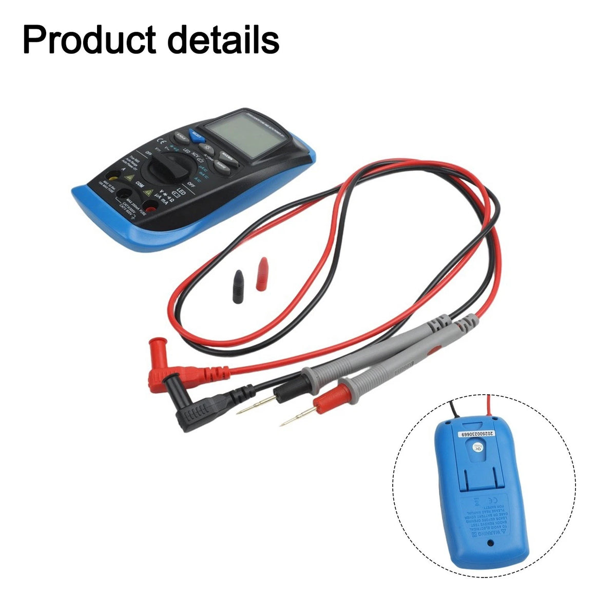 Digital Multimeter Auto Ranging True RMS Measurement Data Hold