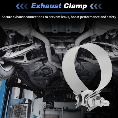 3" Exhaust Clamp for Universal Applications (T304 Stainless Steel)