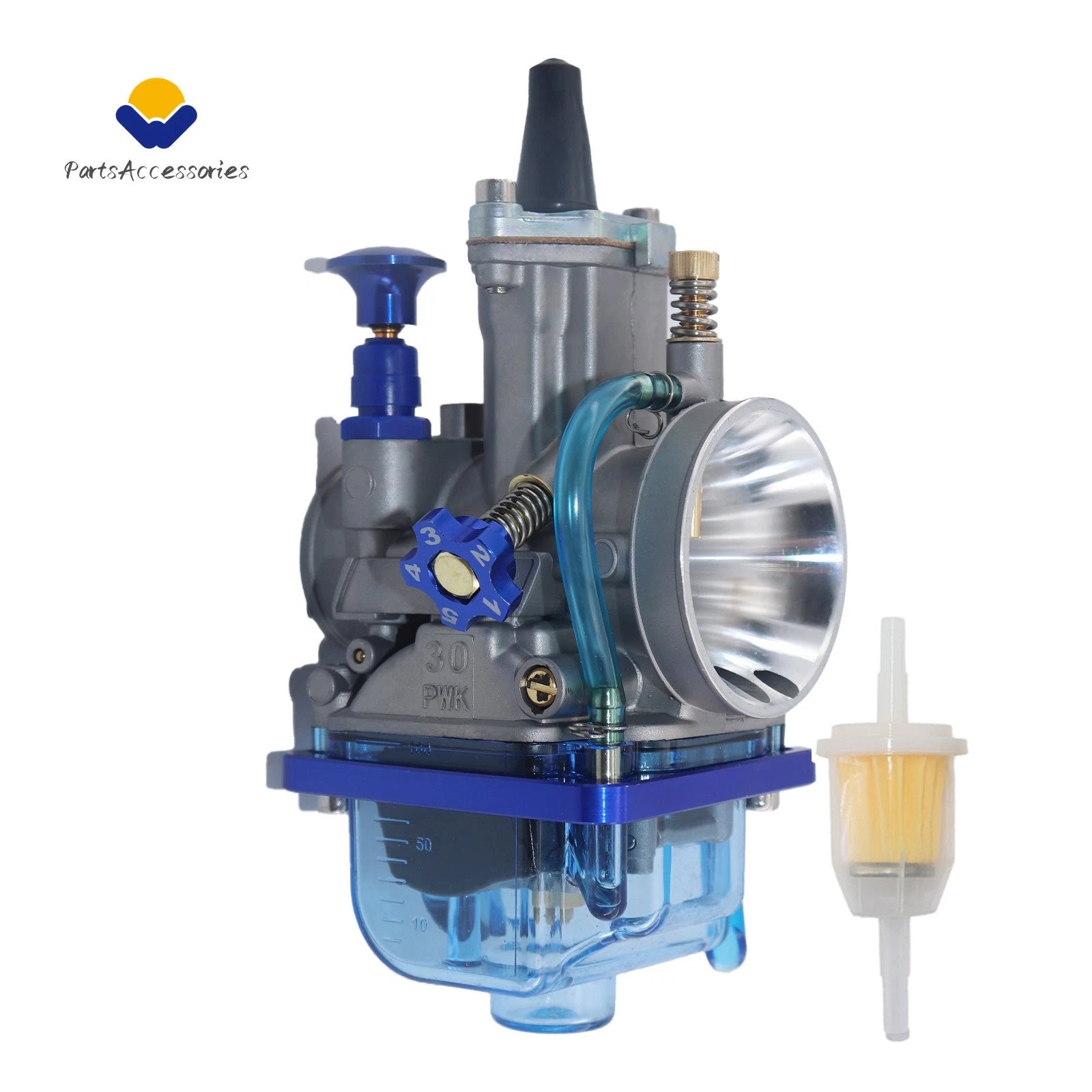 30mm Racing Flat Side Carburetor for Yamaha Kawasaki Suzuki Honda KTM
