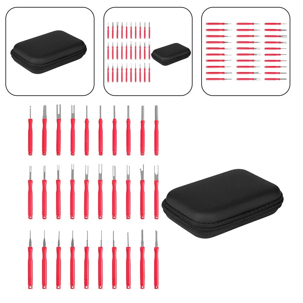 30Pcs Terminal Removal Tool Kit for Electrical Connectors (Universal)