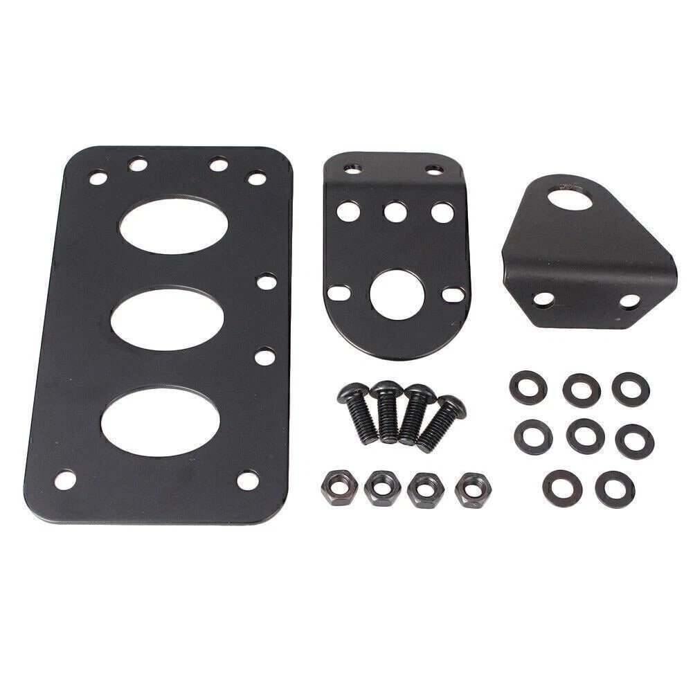 22mm 3/4" Axle Side Mount Rear License Plate Bracket for Harley