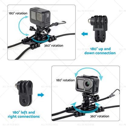Adjustable Camera Fence Mount Stand Holder for Action Camera Mobile