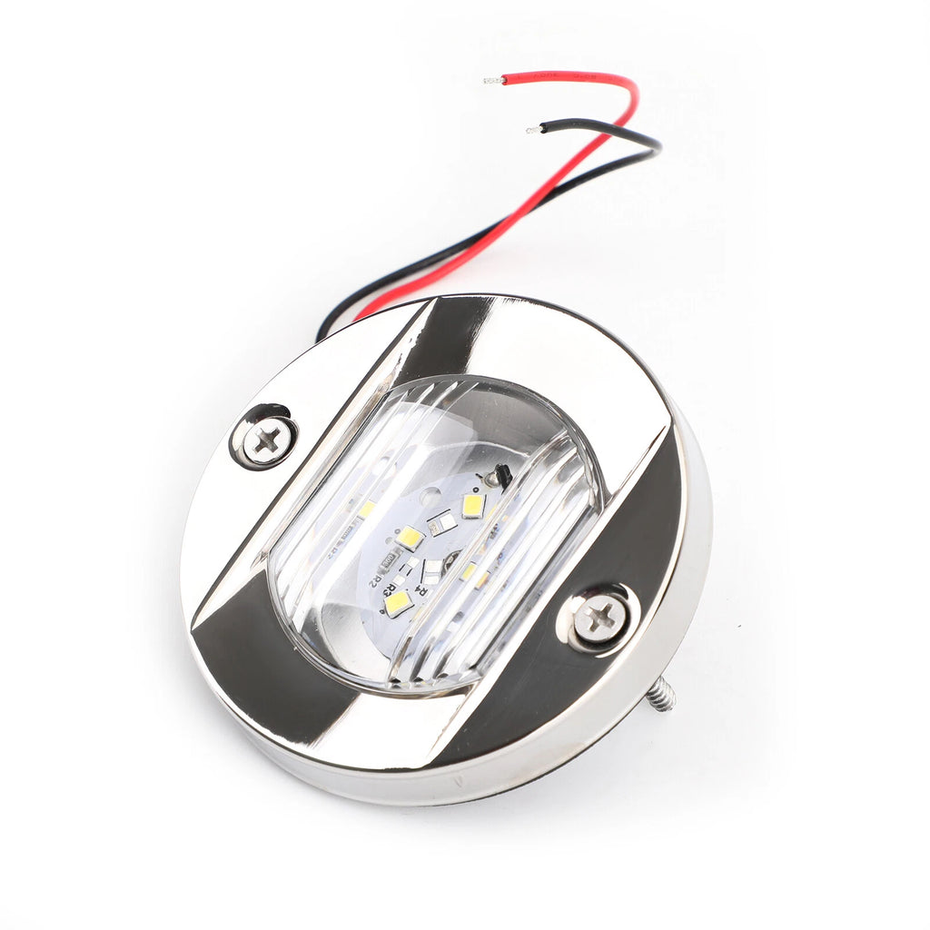 LED Chrome Anchor Stern Light for Marine Boat Yacht (12V) 2835-SMD